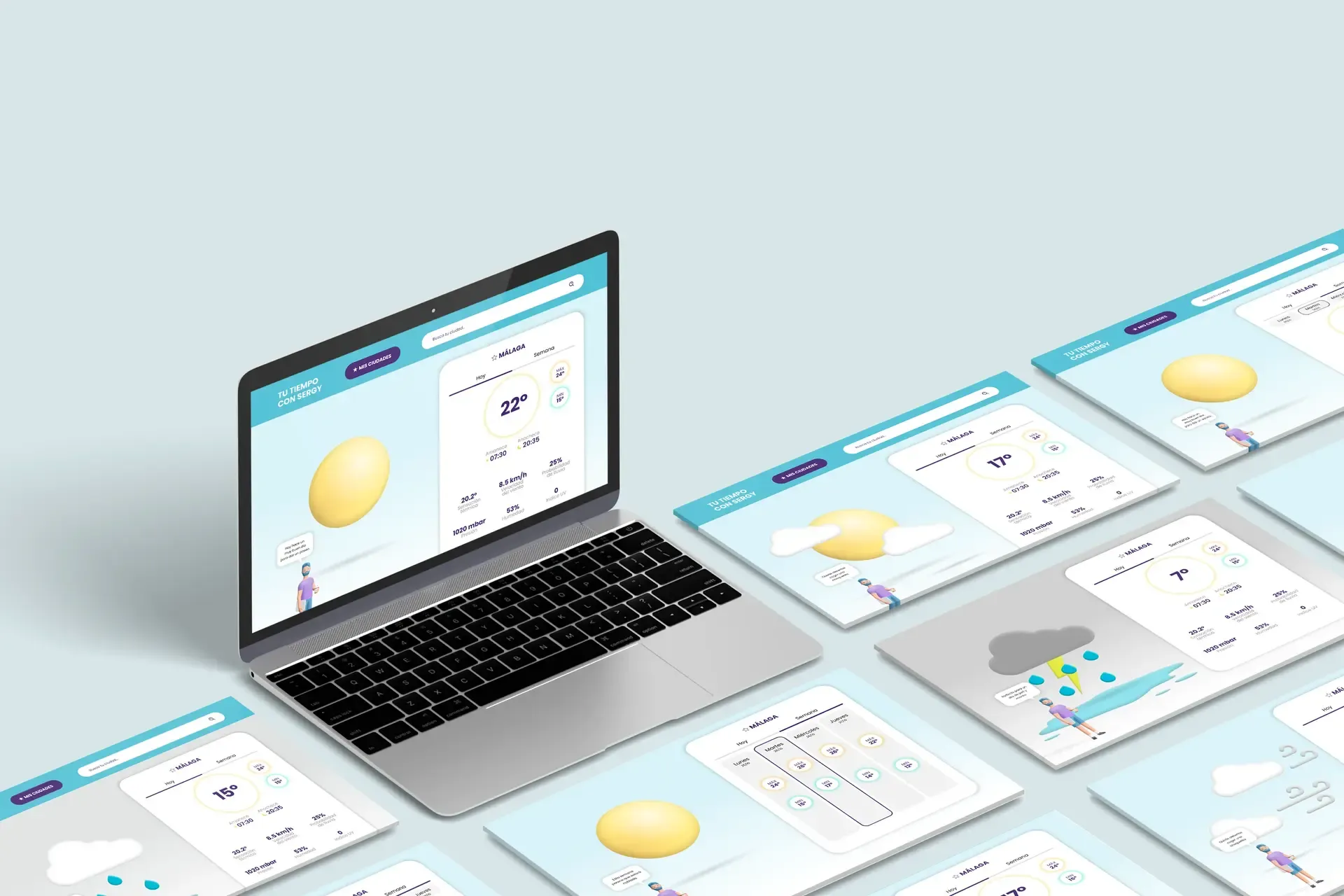 Proyecto Tiempo con Sergy - Diseño de Interfaces | Fantástica Estudio